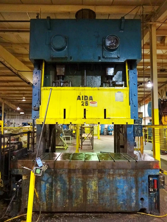 Used 1985 AIDA C2-25(2) Gap Frame (OBS) Presses Ohio US | D & D Industries #437875