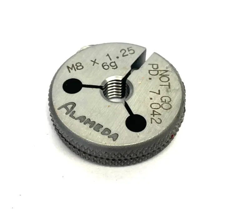 Used ALAMEDA M8 X 1.25-6G THREADED RING GAUGE NOT GO PD 7.042 Pin & Plug Gages Michigan US | Maverick Industrial Sales #1123038