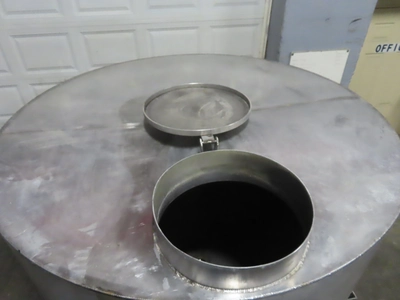 900 gallon Stainless Steel Vertical Tank with Cone Bottom