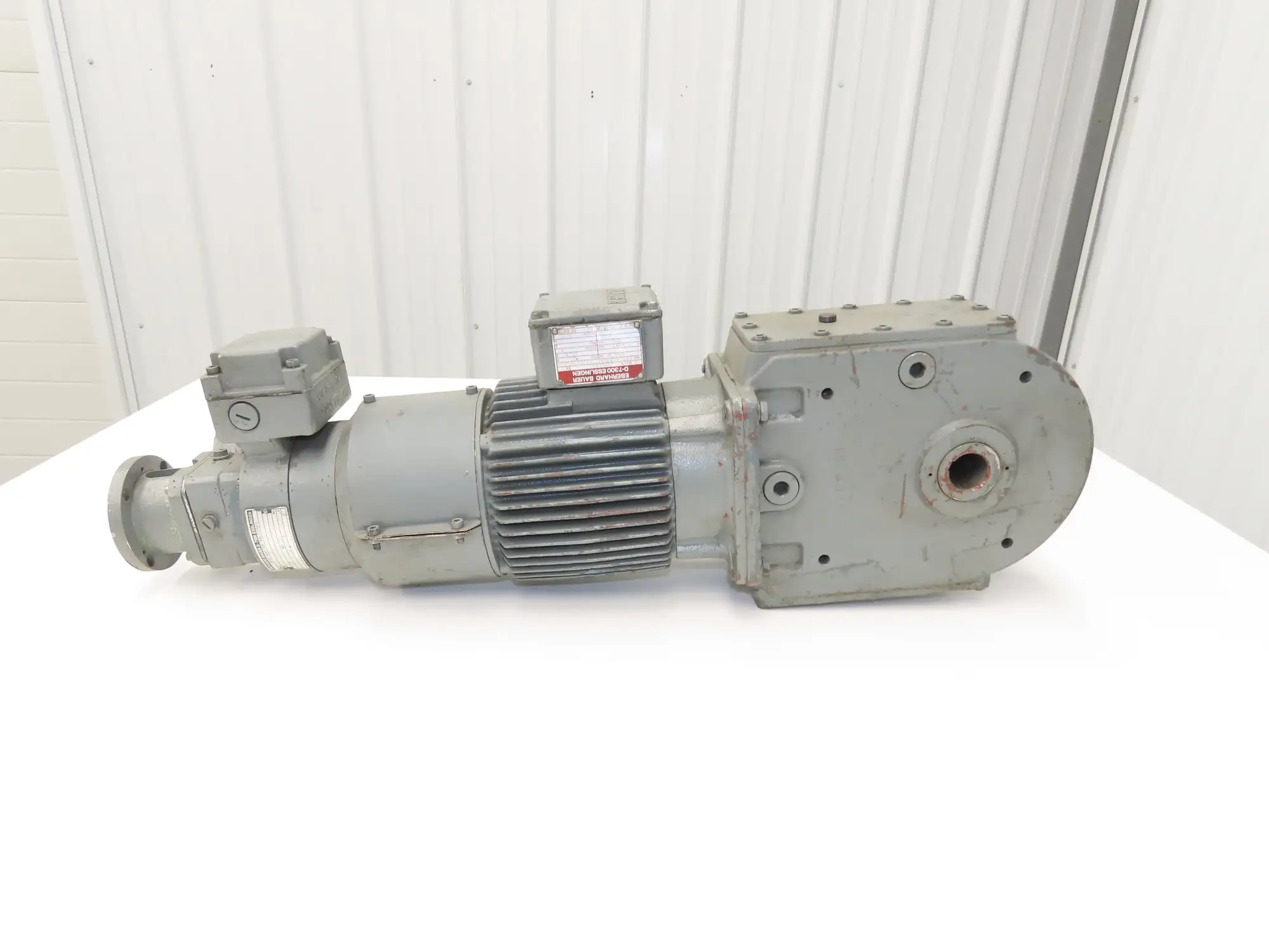 Bauer NPK830CFG00-111/200T-B-S Brake Gearmotor 165rpm 18:1 750W 85V w/Tacho