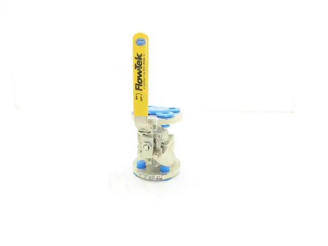 FlowTek F15 1/2" 150 Flanged 2pc Stainless Ball Valve 275psi 316SS/CF8M TFM-1600