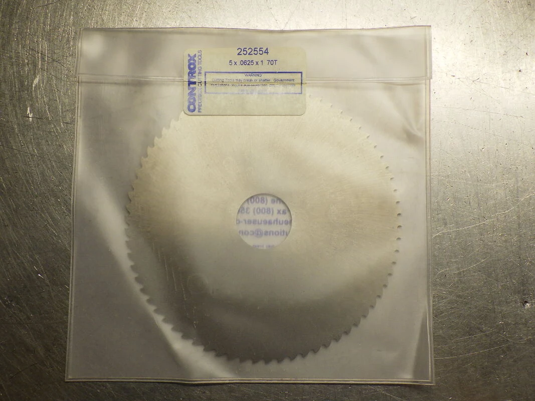 Controx 5" x 1/16" Carbide Slot Saw 1" Arbor 70 Teeth 252554 (LOC693B)
