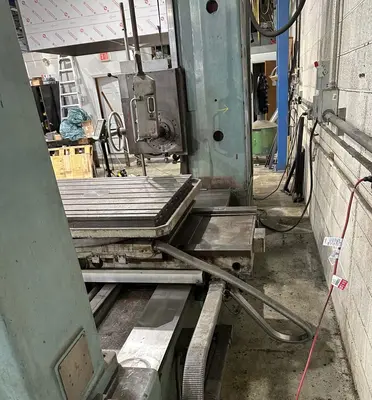 3.5"  x 40 TAPER TOS MODEL #W9 ROTARY TABLE HORIZONTAL BORING MILL WITH FACING HEAD : YOBRO 25160