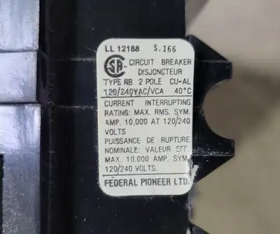 Used FEDERAL PIONEER NB215 Switchgears British Columbia CA | Lenmark #242319