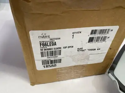 New | in-Stock HOFFMAN NVENT LAY-IN WIREWAY 90-DEGREE ELBOW FITTING, TOP OPEN GRAY Valves/Fittings | Maverick Industrial Sales #1100820