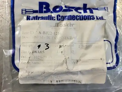 NEW BOSCH HYDRAULIC CONNECTIONS LTD. A-BJ22-1216