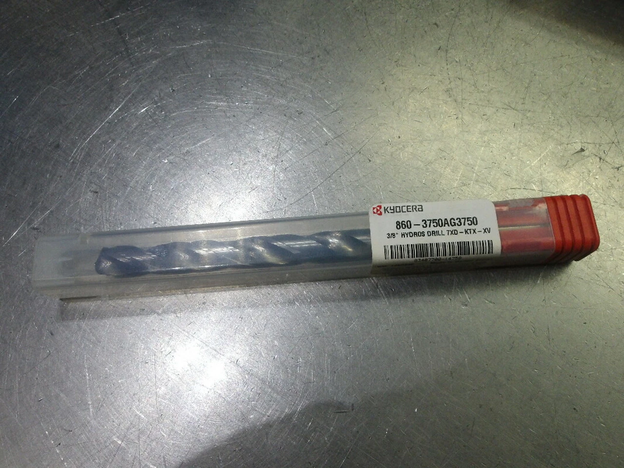 Kyocera 3/8" Coolant Thru Carbide Drill 3/8" Shank 860-3750AG3750 (LOC3638A)