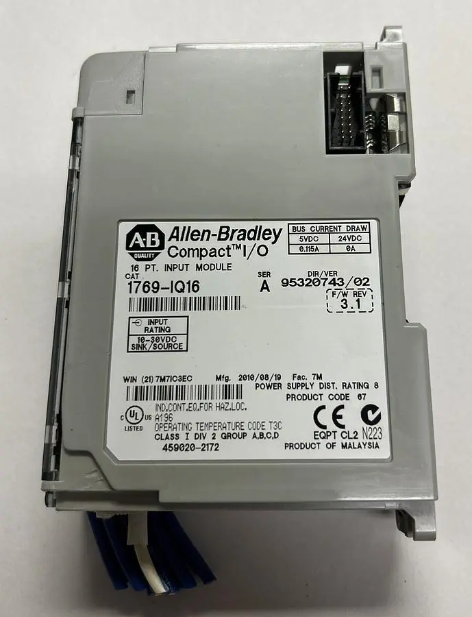 Used ALLEN-BRADLEY 1769-IQ16 Input / Output Modules | Surplus Asset Holdings #1205874