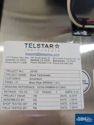 USED Precision 500 Liter Precision Stainless Reactor, 316L S/S, 40/100#