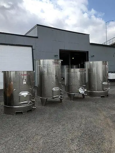 New Stock Letina Closed Top and Variable Capacity Jacketed Fermenter/Storage Tanks