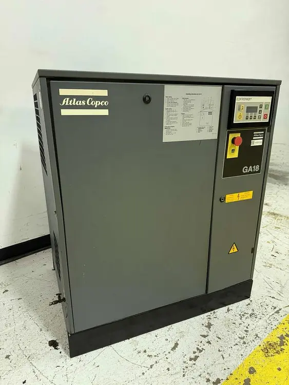 Used 1996 ATLAS COPCO GA18 Rotary Screw & Sliding Vane Air Compressors Michigan US | Ideal Machinery #693054