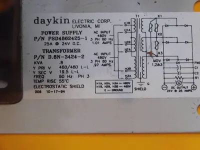 USED DAYKIN PSD4862425-1