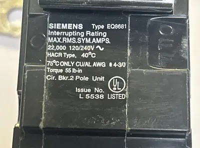 Used SIEMENS EQ8681 Miscellaneous Equipment (Electrical & Power) | Surplus Asset Holdings #1200437