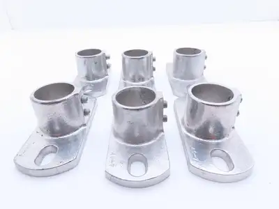 Hollaender 46-7 1-1/4 Speed-Rail Base Flange 1-1/4" Pipe Fits 1.66" OD Lot of 6