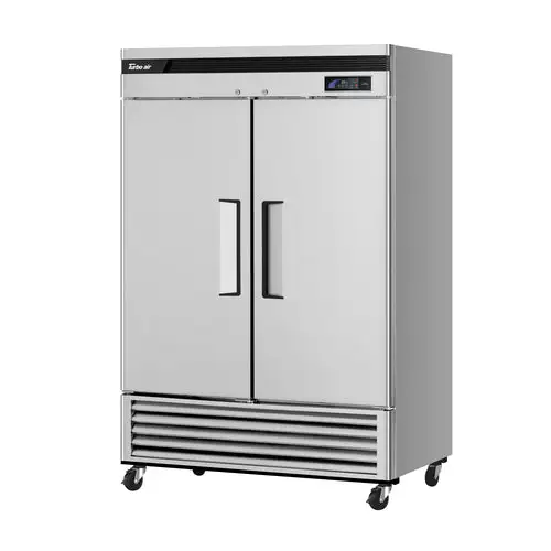 Turbo Air TSR-49SD-N6 54 3/8" Two Section Reach In Refrigerator, (2) Left/Right Hinge Solid Doors, 115v
