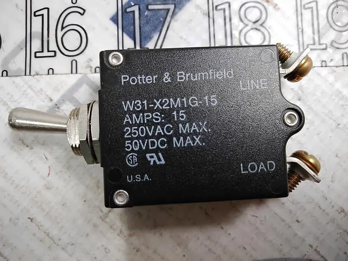 Used POTTER & BRUMFIELD W31-X2M1G-15 Circuit Breakers | SMT Resource #484956