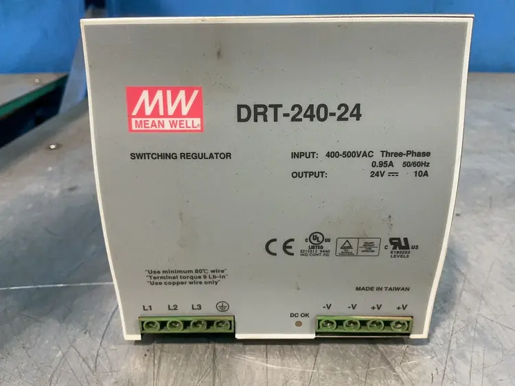 Used MEAN WELL DRT24024 DIN Rail Power Supplies Ohio US | HGR 24 #1335569