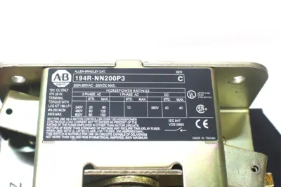 USED ALLEN BRADLEY 194R-NN200P3