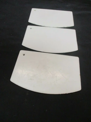Straight Edge Bowl/Caker Scrapers (QTY 3)