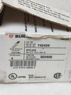 New | in-Stock BURNDY YA342N Miscellaneous Equipment (Electrical & Power) | Surplus Asset Holdings #1191053