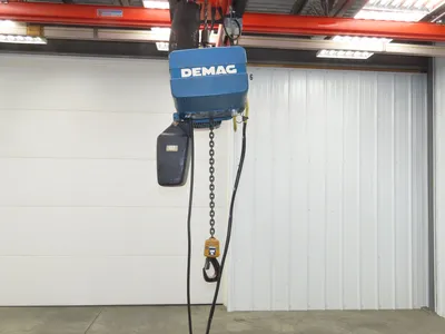 Demag DKUN 10-1000 2200 Lb 1 Ton Electric Chain Hoist 18' Lift 12/50 FPM 2 Speed