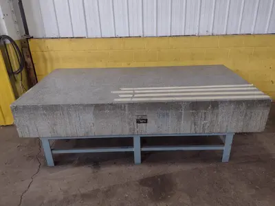 8' X 4' X 14" ROCK OF AGES PRECISION LAYOUT INSPECTION GRANITE TABLE: STOCK #23795