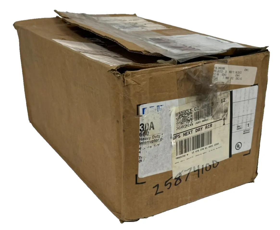 NEW EATON CUTLER HAMMER DH361NGK HEAVY DUTY SAFETY SWITCH 30A 600V