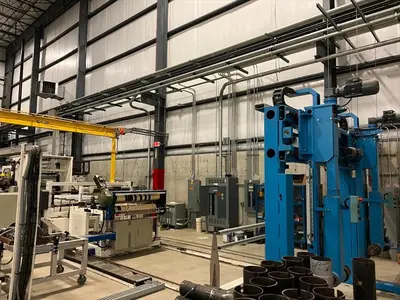 USED 2017 CHIN CHANG,  XALOY, ALLEN BRADLEY, ADVANTAGE (3) ROLL CHROME DOWNSTACK CALENDAR, EACH ROLL 20" DIAMETER X 55" WIDTH; H