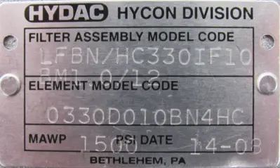 NEW HYDAC LFBN/HC330IF10BM1.0/12 FILTER LFBNHC330IF10BM1012