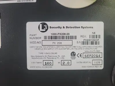 USED 2014 L3 COMMUNICATIONS PX 208