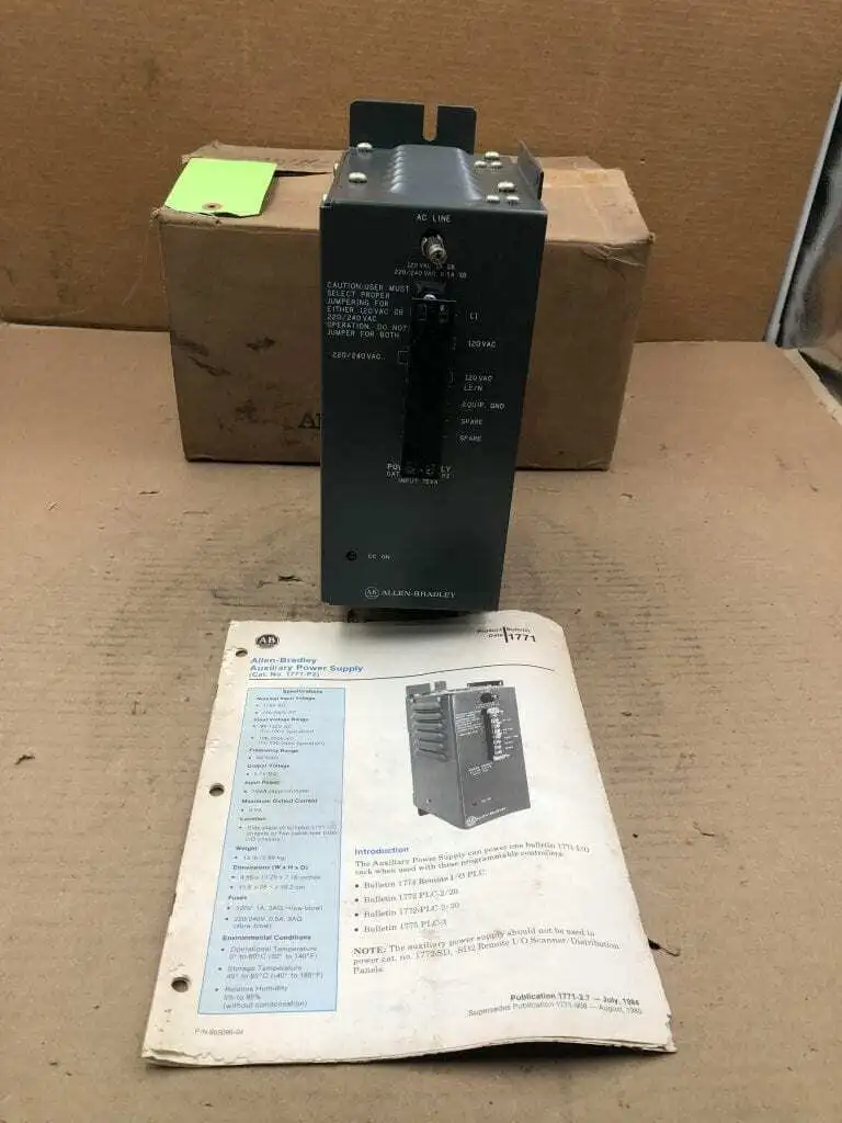 Allen-Bradley 1771-P2 Auxillary Power Supply 75VA 120VAC 220/240VAC -NIB