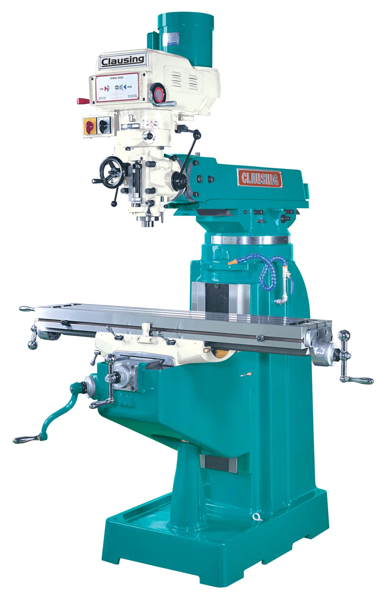 Clausing 2VS Vertical Knee Mill, 9″ x 49″ Table, 3 HP – NEW