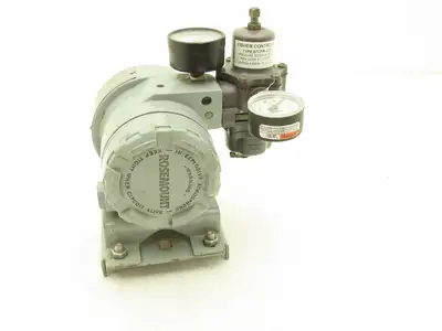 Rosemount 846-DS1J1 Current to Pressure Transducer  W/Regulator 35PSI Max Input