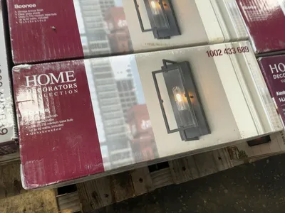 Lot of (11) Home Decorators Collection Kenton 1-Light Wall Sconces, Vintage Bronze Finish with Clear...