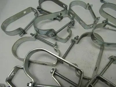 2" Steel Conduit Hanger J - Type 3/8" Rod Lot of 21