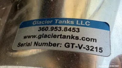 Used Glacier Tanks 40 BBL Stainless Steel Brew Tank / Fermenter – Jacketed Conical Fermentation Vessel