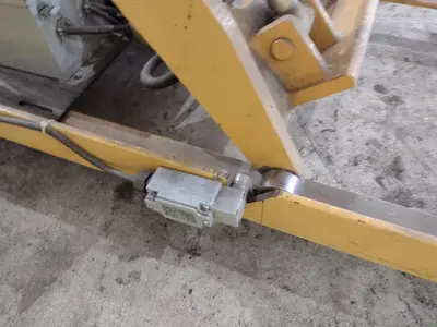 USED ECONO LIFT #SL36-40 HYDRAULIC DOUBLE ROLLER TOP STYLE LIFT TABLE, 110V: STOCK #20955