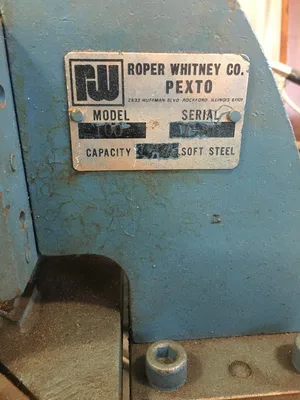 Used Pexto Manual Corner Notcher Model 100