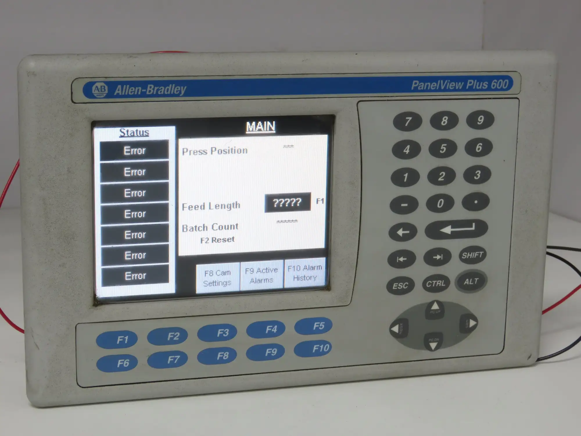 Allen Bradley 2711P-K6M20D8 PanelView Plus 600 Graphic Terminal Series A -READ