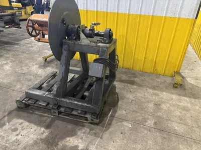 18" HYDRAULIC MOTORIZED COIL REEL UNCOILER: STOCK #23247