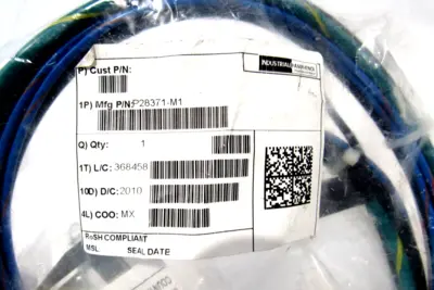 NEW AMPHENOL P28371-M1 FEMALE RECEPTACLE & CABLE P28371M1