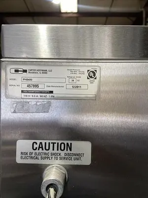 Used CARTER-HOFFMANN PHB480 Food Storage & Transportation Georgia US | Southeast Equipment Sales #925558