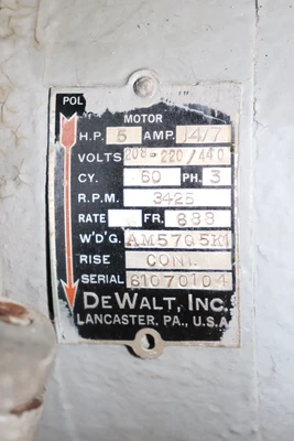 USED DEWALT GE 637