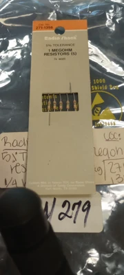 New | in-Stock Radio Shack 5.1 Tolerance Resistors Arizona US | ASSET CONVERSION SPECIALISTS, INC. #1333444