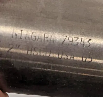 Niagara Cutter End Mill HSS 79343 HSCO 6 Flute M-42 CC Combo Shank USA New 2"
