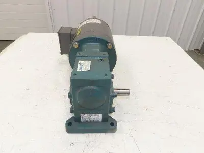 Dodge Baldor 17Q15R56 Gear Motor 15:1 Reducer 117 RPM 0.75Hp 230/460V 3PH LH 56C