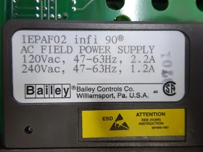 Bailey Controls IEPAF02 infi 90 AC Field Power Supply Module New NIB