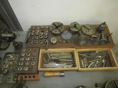 1196-385 Antique B.C. Ames Watchmaker’s/ Clockmaker’s/Jewelers Precision Lathe, Model #3