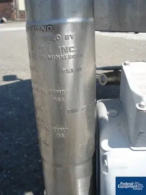 USED DCI 500 Liter DCI Reactor, 316L S/S, 30/115#
