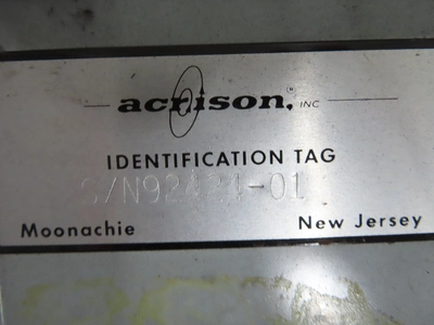 Acrison Control Panel with MDII touch screen